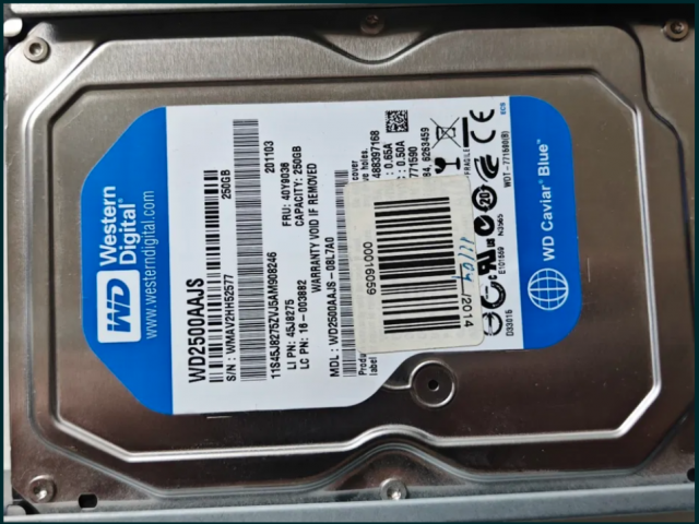 Твърд диск WD Blue 250GB (3.5